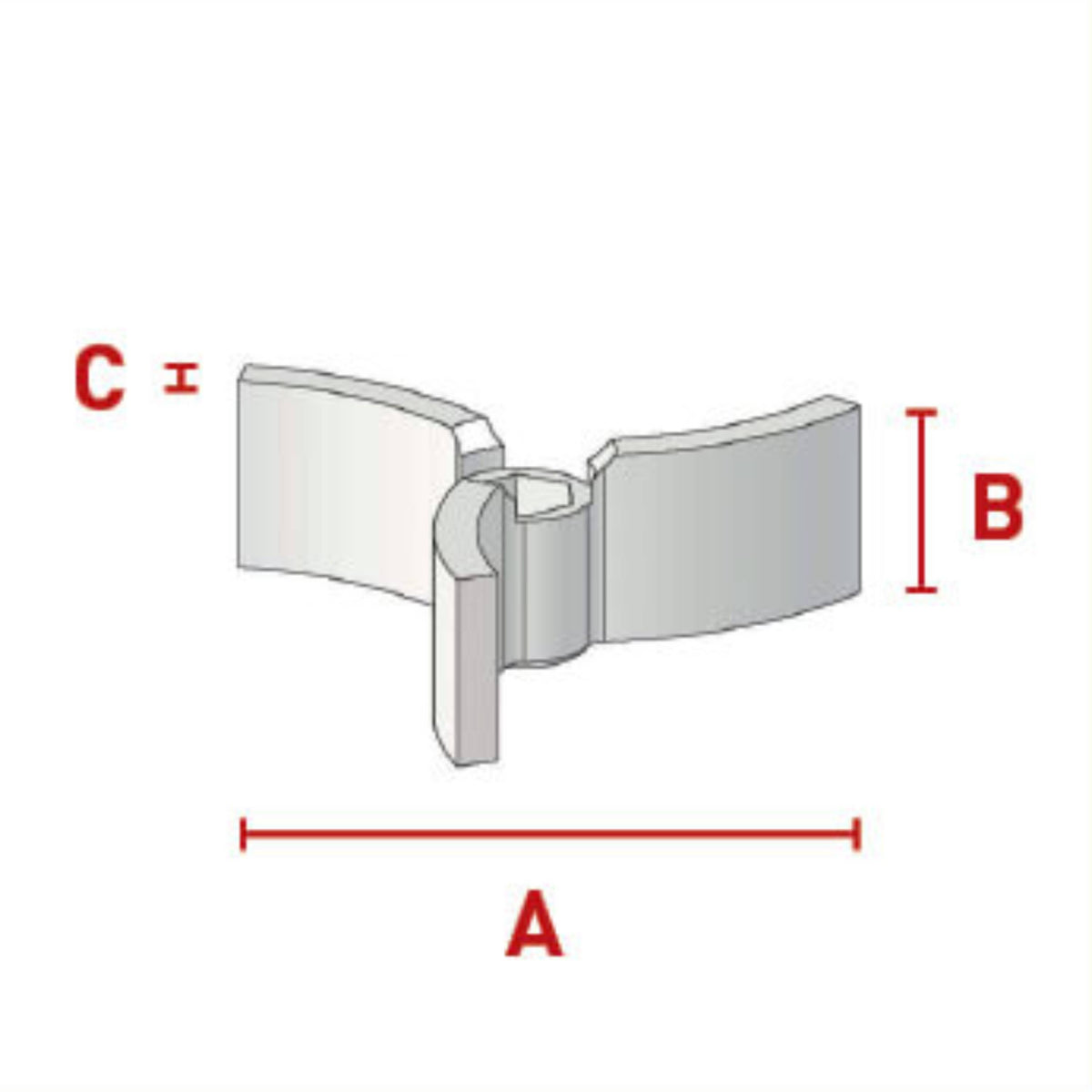 BOLA Impeller Blades (PTFE/PEEK Comp. ) - Ø 10 mm a Ø 150 mm