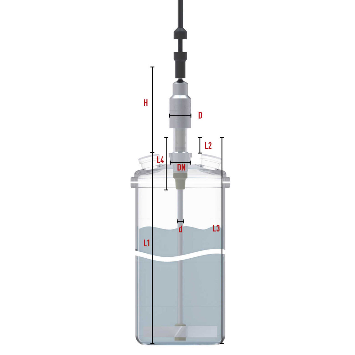 BOLA Magnetic Stirrer Heads (G-MRK) (PTFE/PEEK/GLAS ) - NS 29/32, Ø 8 mm