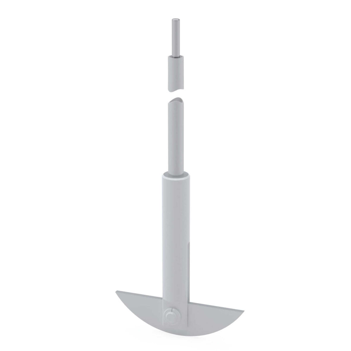 BOLA Moon-Shaped Stirrer Shafts RCD (PTFE ) - L 600mm, Ø 16 mm, 125x35x3 mm