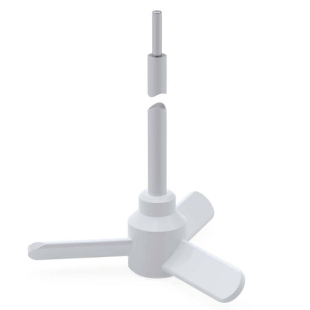BOLA Maxi Propeller Stirrer Shafts RCD (PTFE ) - L 600 mm Ø 16 mm Rk 200 mm