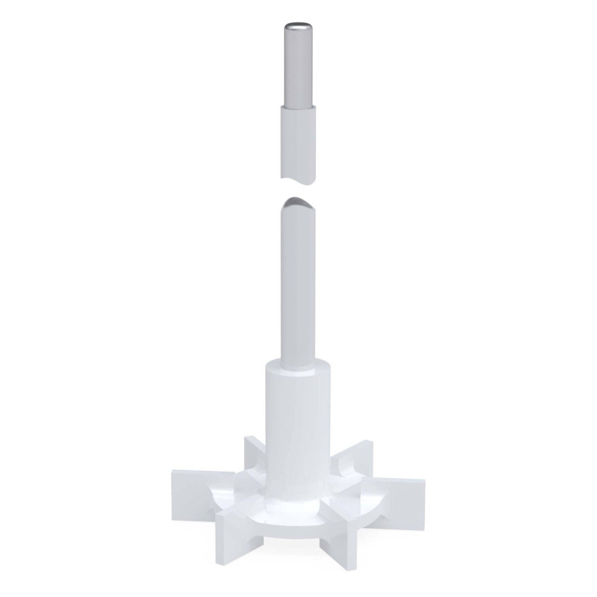 BOLA Discs Stirrer Shafts (PTFE ) - L 350 mm Ø 10 mm aØ 75 mm