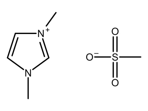 MSE PRO 1,3-dimethylimidazolium methanesulfonate (C<sub>6</sub>H<sub>12</sub>N<sub>2</sub>O<sub>3</sub>S), >98% - MSE Supplies LLC