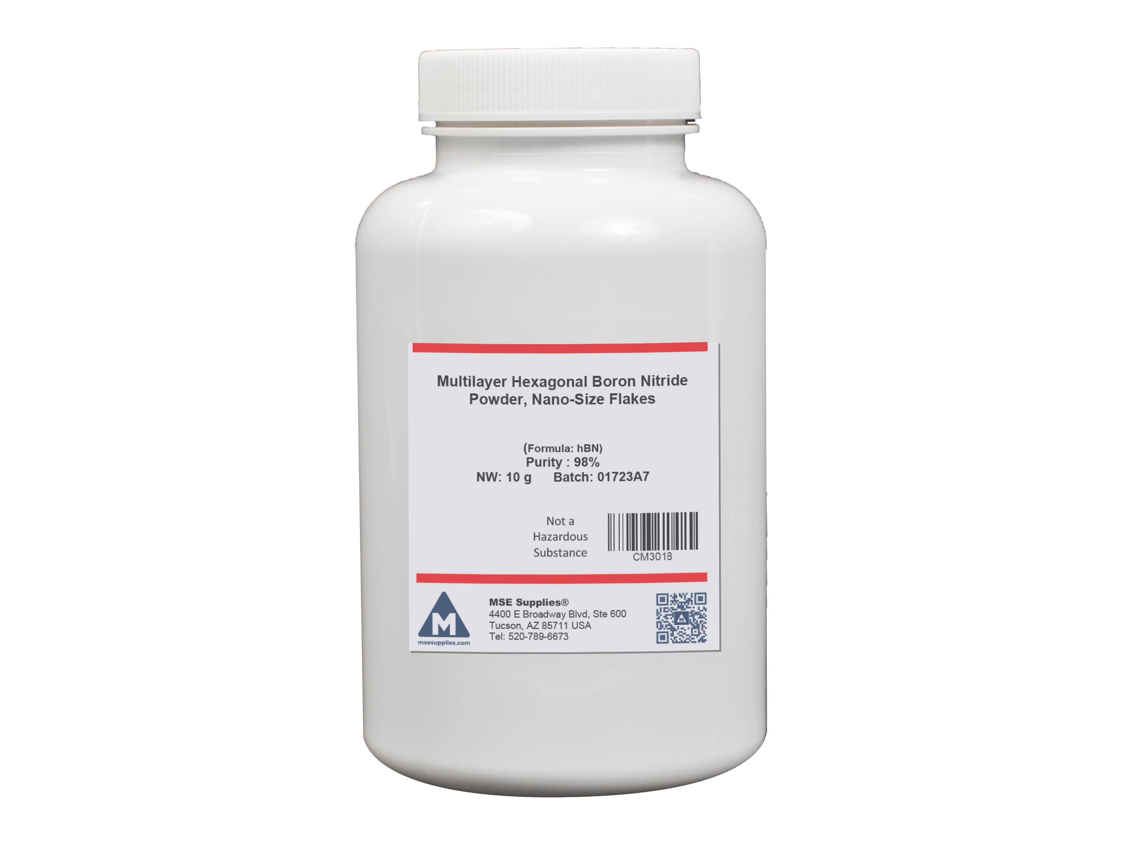 MSE PRO Multilayer Hexagonal Boron Nitride (hBN) Powder, Nano-Size Flakes, Nano Materials, MSE Supplies LLC, MSE Supplies