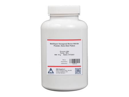 MSE PRO Multilayer Hexagonal Boron Nitride (hBN) Powder, Nano-Size Flakes, Nano Materials, MSE Supplies LLC, MSE Supplies