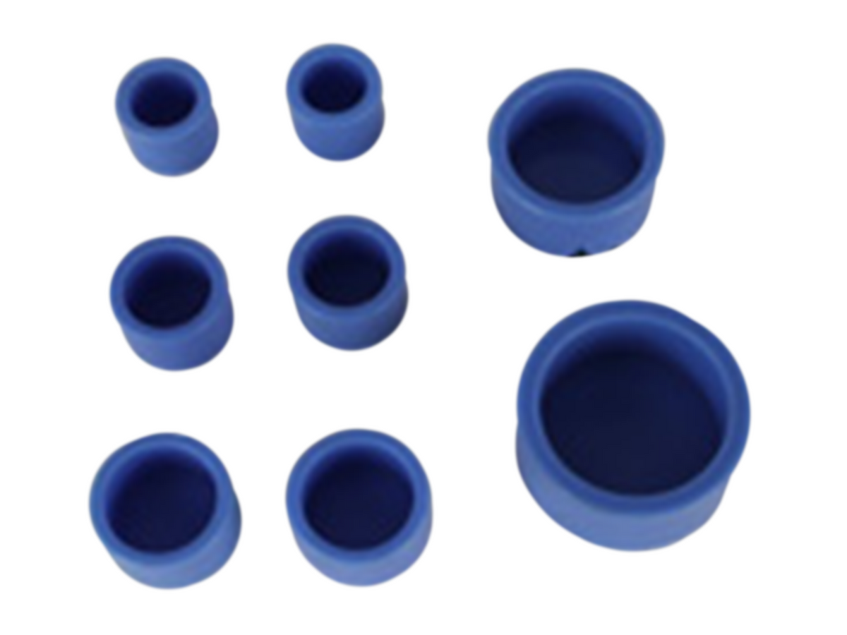 MSE PRO Blue Circular Cold Mounting Mold, 12pcs/pk - MSE Supplies LLC