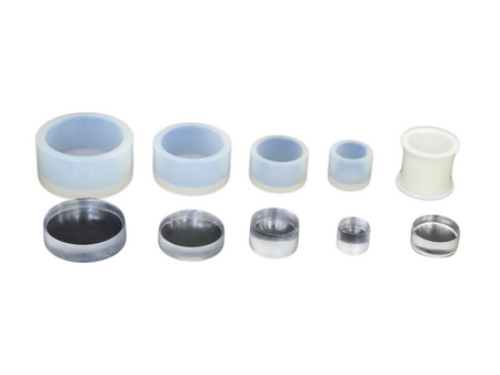 MSE PRO Transparent Circular Cold Mounting Mold, 12pcs/pk - MSE Supplies LLC