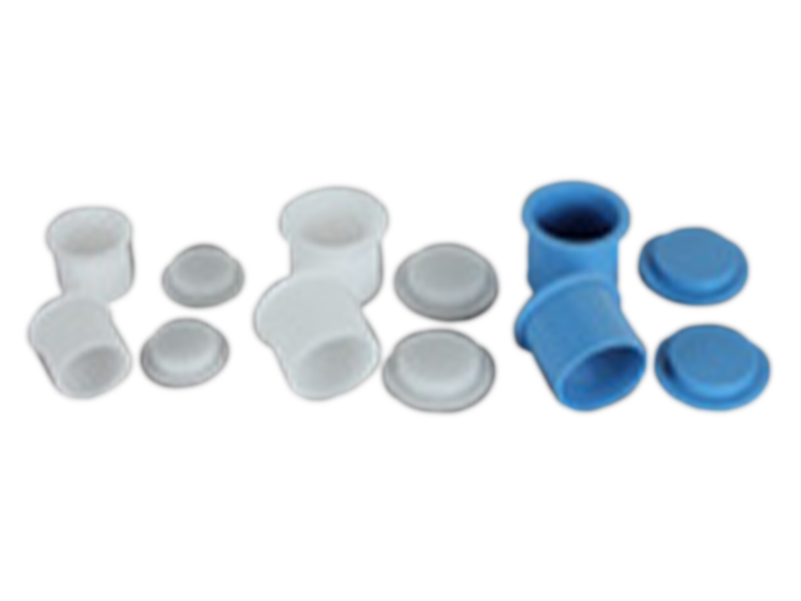 MSE PRO Blue Polyoxymethylene POM Cold Mounting Mold, 12pcs/pk - MSE Supplies LLC