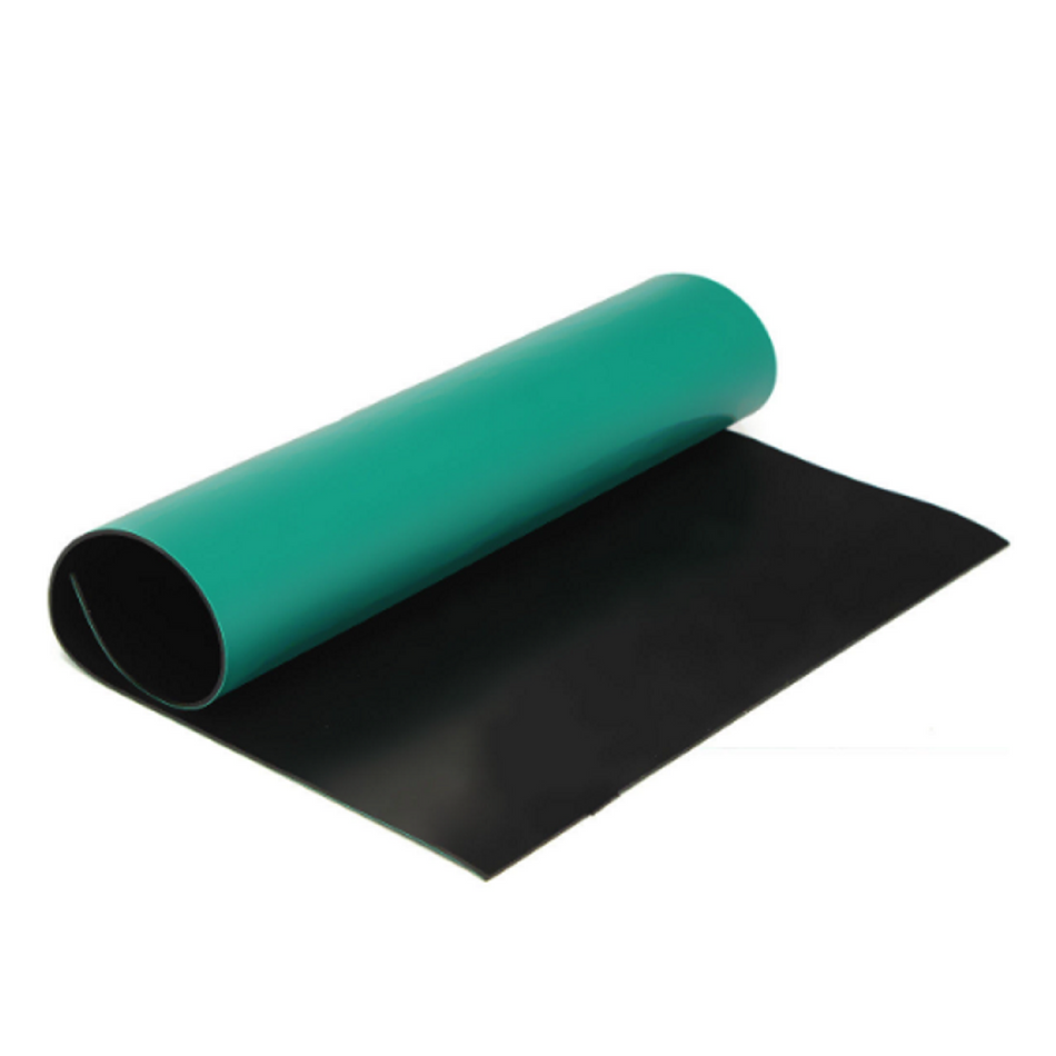 MSE PRO ESD 2 mm thick Rubber Mat Green 1.0 m(W)*10 m (L), 5 rolls