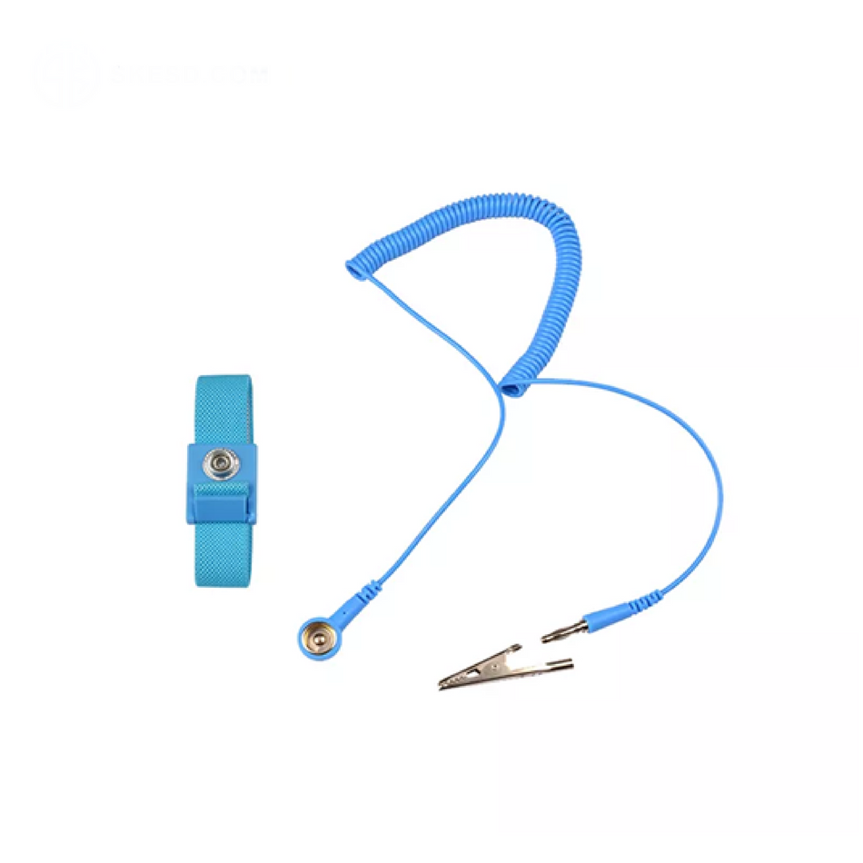 MSE PRO ESD PU wrist strap with 1.8 m cord and 2* 21 cm band, 100 pcs