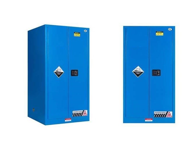 MSE PRO 60 Gallon 2-Door Corrosive Blue Storage Cabinet, Manual Close, Laboratory Supplies, MSE Supplies LLC, MSE Supplies