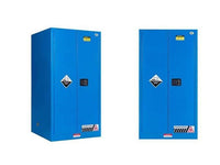 MSE PRO 60 Gallon 2-Door Corrosive Blue Storage Cabinet, Manual Close, Laboratory Supplies, MSE Supplies LLC, MSE Supplies