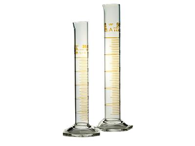 Witeg Graduated Cylinder Class A With Spout Tall Form Brown Graduated ...