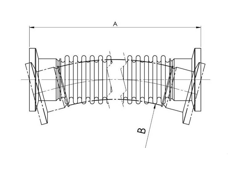 BrandTech KF DN 25, 500 MM Metal Vacuum Tubing With Small Flanges