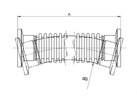 BrandTech KF DN 25, 500 MM Metal Vacuum Tubing With Small Flanges