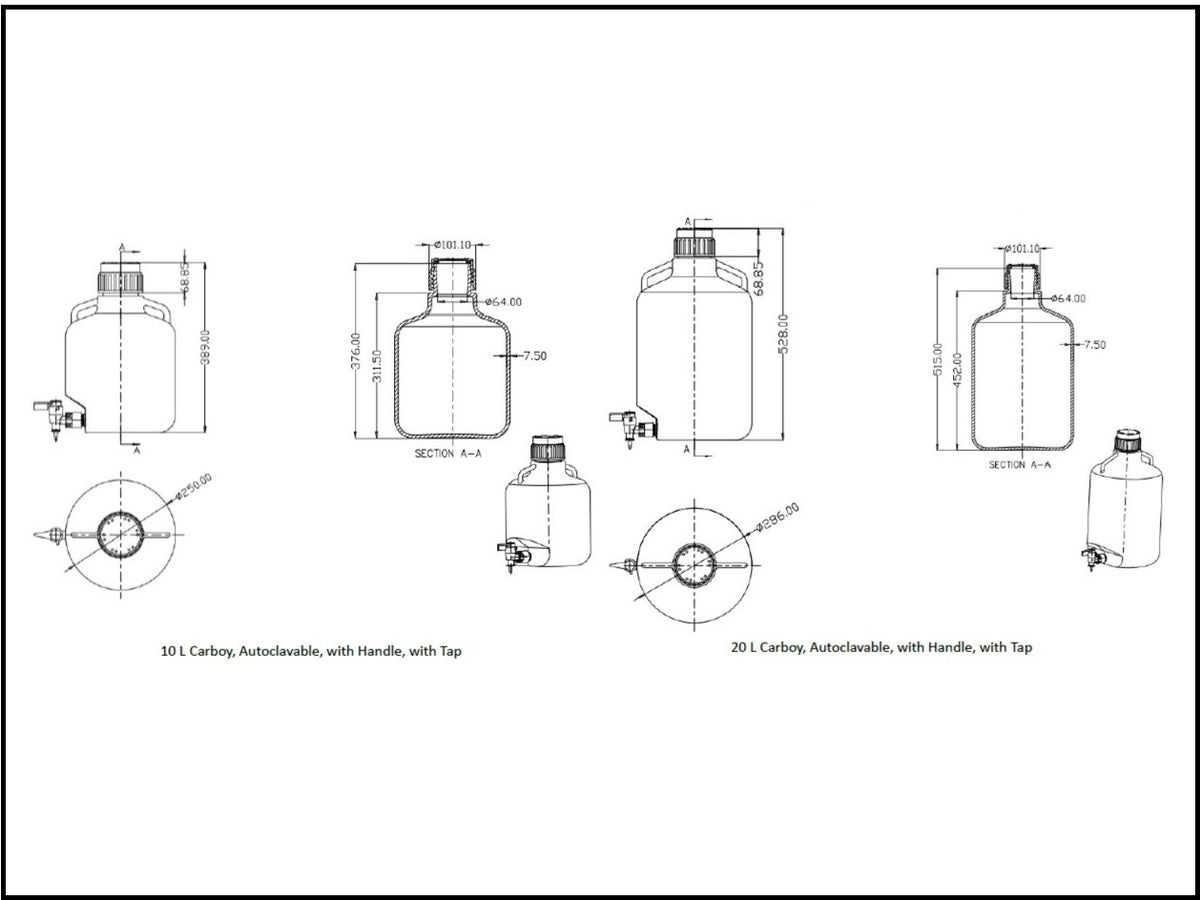 NEST Polypropylene Carboys, Bio Lab Consumables, NEST Scientific, MSE Supplies