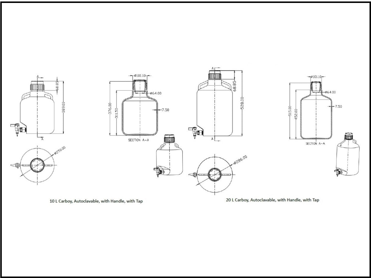 NEST Polypropylene Carboys, Bio Lab Consumables, NEST Scientific, MSE Supplies