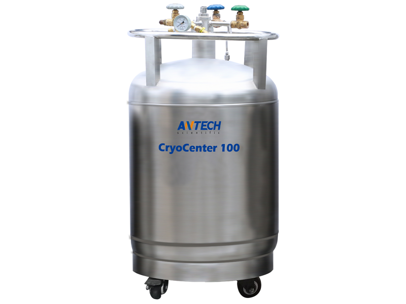 Antech 100L Liquid Nitrogen Container (Self-Pressurized) With Float Type Liquid Level Meter, Cryogenic Storage, Antech, MSE Supplies
