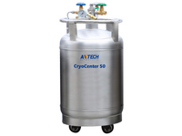 Antech 50L Liquid Nitrogen Container (Self-Pressurized) With Float Type Liquid Level Meter, Cryogenic Storage, Antech, MSE Supplies
