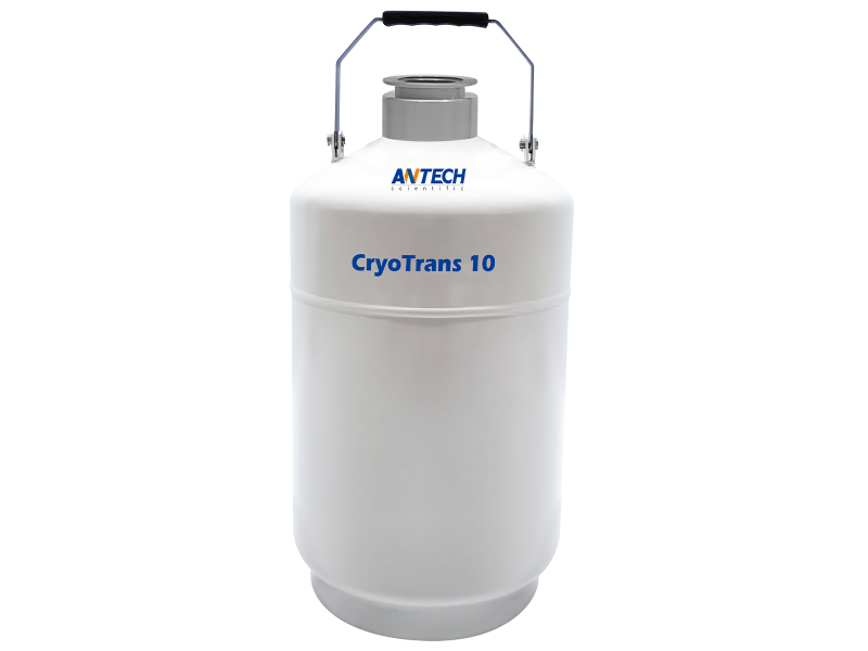 Antech 10L Liquid Nitrogen (LN<sub>2</sub>) Dewar, for LN<sub>2</sub> Storage & Transportation, Cryogenic Storage, Antech, MSE Supplies