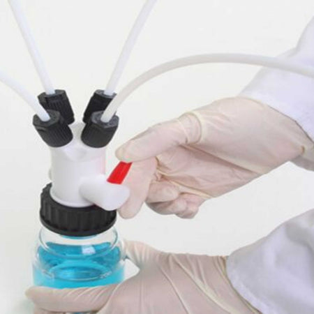 BOLA Multiple Distributors with Stopcock (PTFE/PPS ) - GL 45 4x GL 14