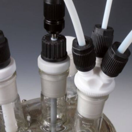 BOLA Reactor Multiple Distributor with Ground Joint (PTFE ) - NS 14/23, 3x GL14, max. Ø 8 mm