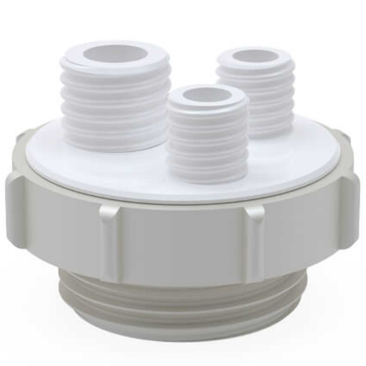 BOLA Multiple Distributors for Barrels (PTFE/PTFE-GF ) - Tri-Sure 2", 2x GL18 / 1x GL25