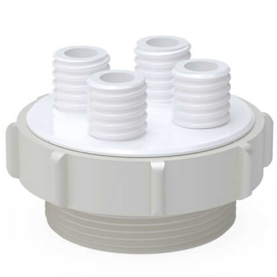 BOLA Multiple Distributors for Barrels (PTFE/PTFE-GF ) - Tri-Sure 2", 2x GL18 / 1x GL25