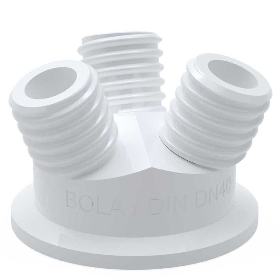 BOLA Multiple Distributor Tri-Clamp (PTFE ) - DN 40, 38,0 mm / 3 x GL 14