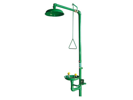 Ecosafe Combination Shower - Wall Mounted for Indoor Use Double Hand Operating, ABS bowl - MSE Supplies LLC