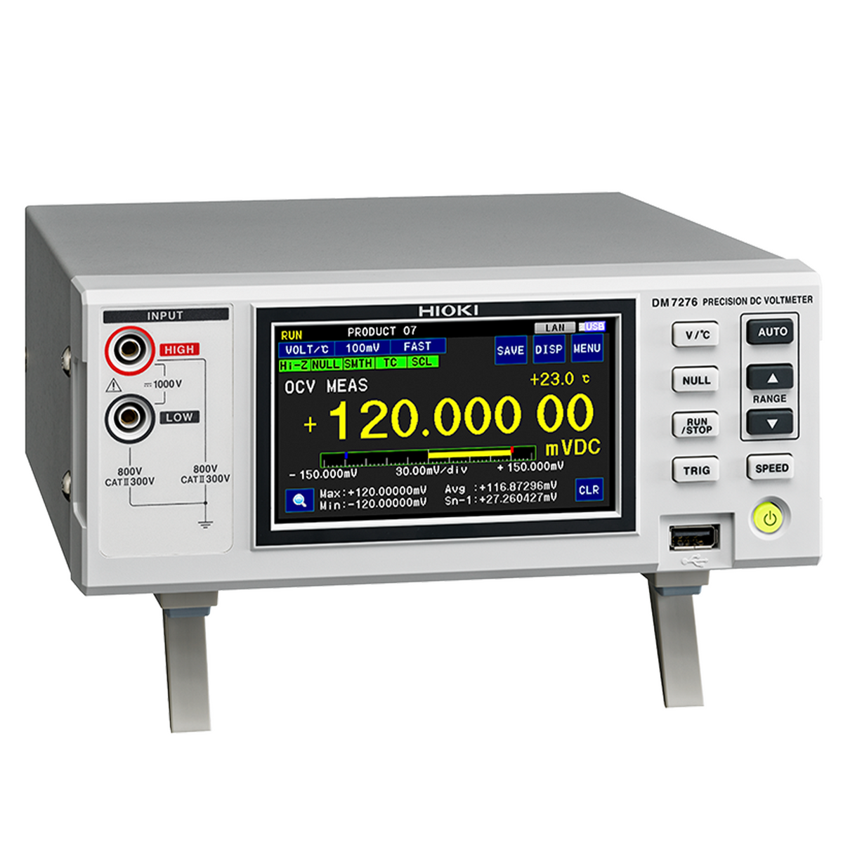 Hioki Precision DC Voltmeter DM7276 - Battery Equipment - Hioki USA - MSE Supplies