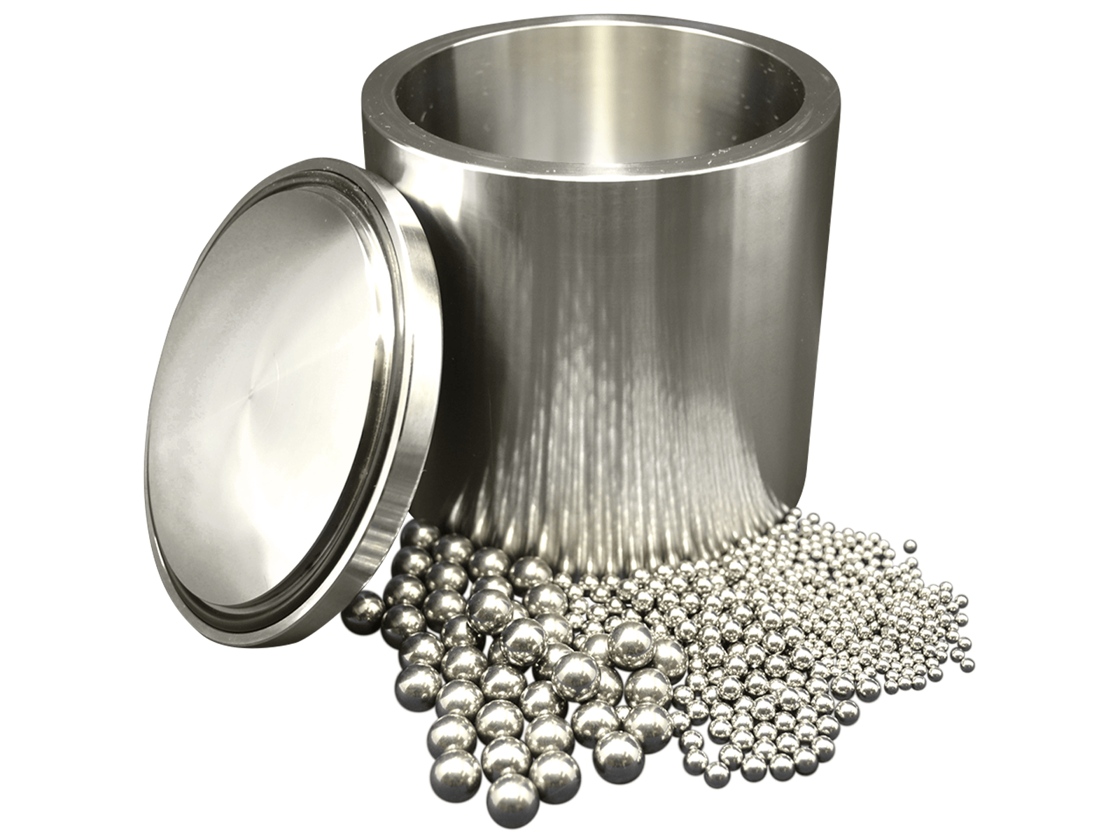 MSE PRO 500 ml Stainless Steel Planetary Milling Jar with Media - 304 Grade, Milling Jars, MSE Supplies LLC, MSE Supplies