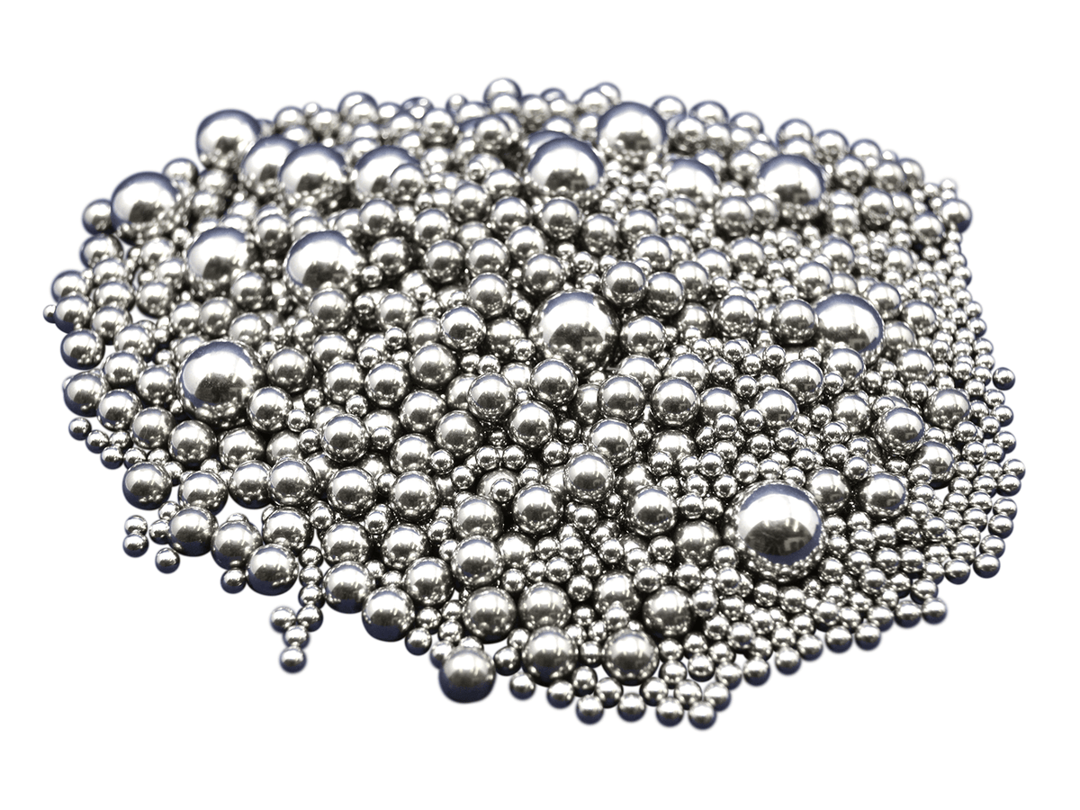 MSE PRO Milling Media Set for 1L (1000 ml) 440C SS Roller Mill Jar (Smaller Media), Milling Media, MSE Supplies LLC, MSE Supplies