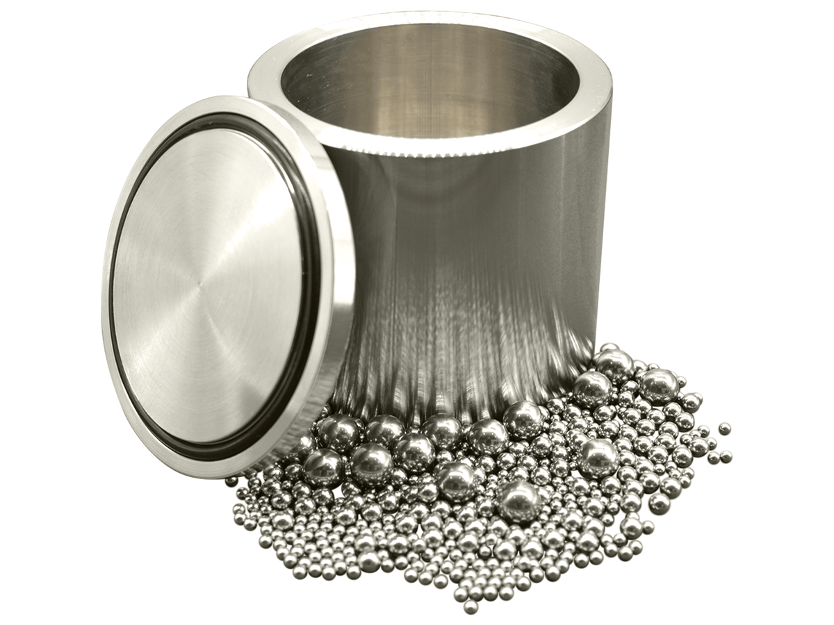 MSE PRO 250 ml Stainless Steel Planetary Milling Jar with Media - 304 Grade, Milling Jars, MSE Supplies LLC, MSE Supplies
