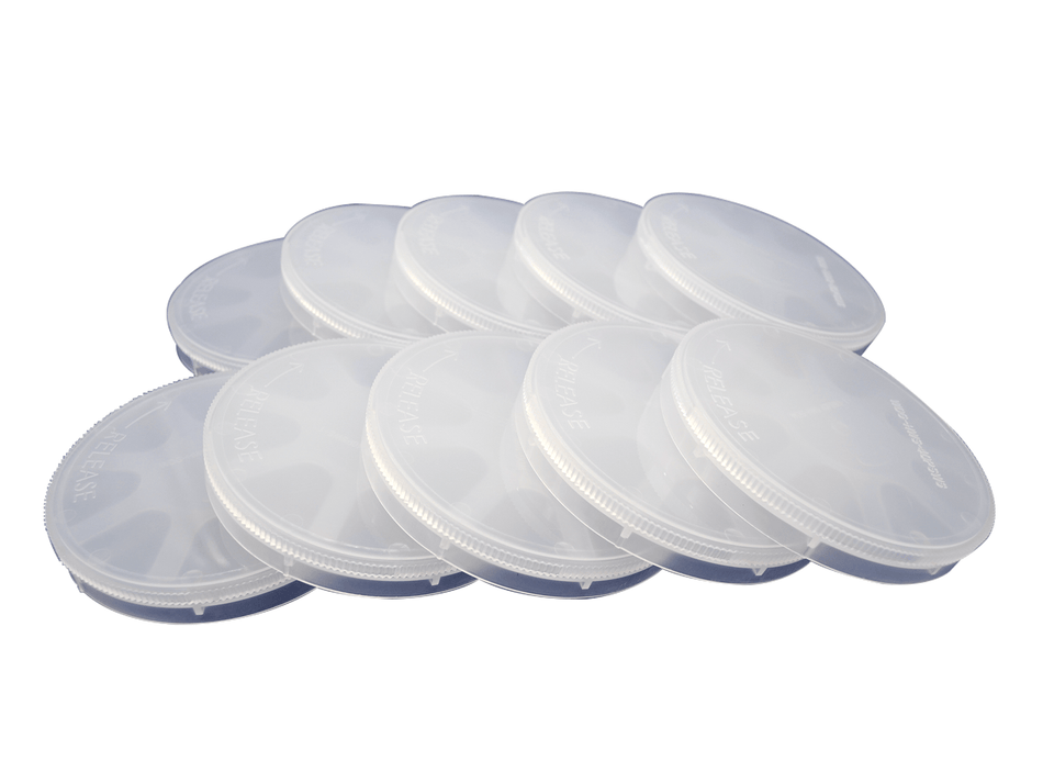 MSE PRO 4 Inch Single Wafer Carrier Case (Pack of 10), Polypropylene, Cleanroom Class 100 Grade, Wafer Carrier Cases, MSE Supplies LLC, MSE Supplies