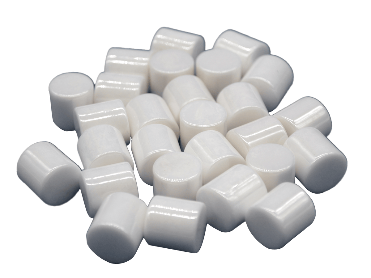 MSE PRO 15 mm Cylindrical Premium Yttria Stabilized Zirconia YSZ Milling Media, 1 kg, Milling Media, MSE Supplies LLC, MSE Supplies