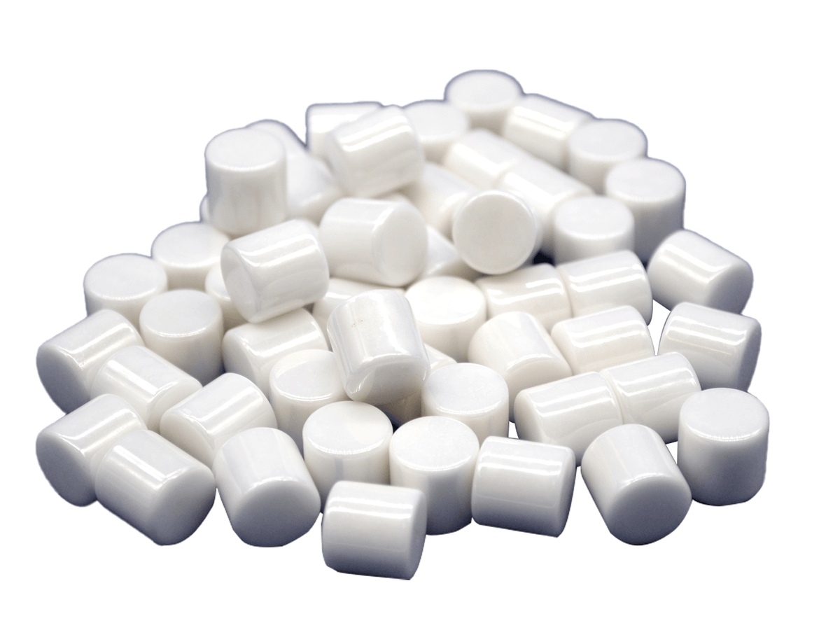 MSE PRO 10 mm Cylindrical Premium Yttria Stabilized Zirconia YSZ Milling Media, 1 kg, Milling Media, MSE Supplies LLC, MSE Supplies