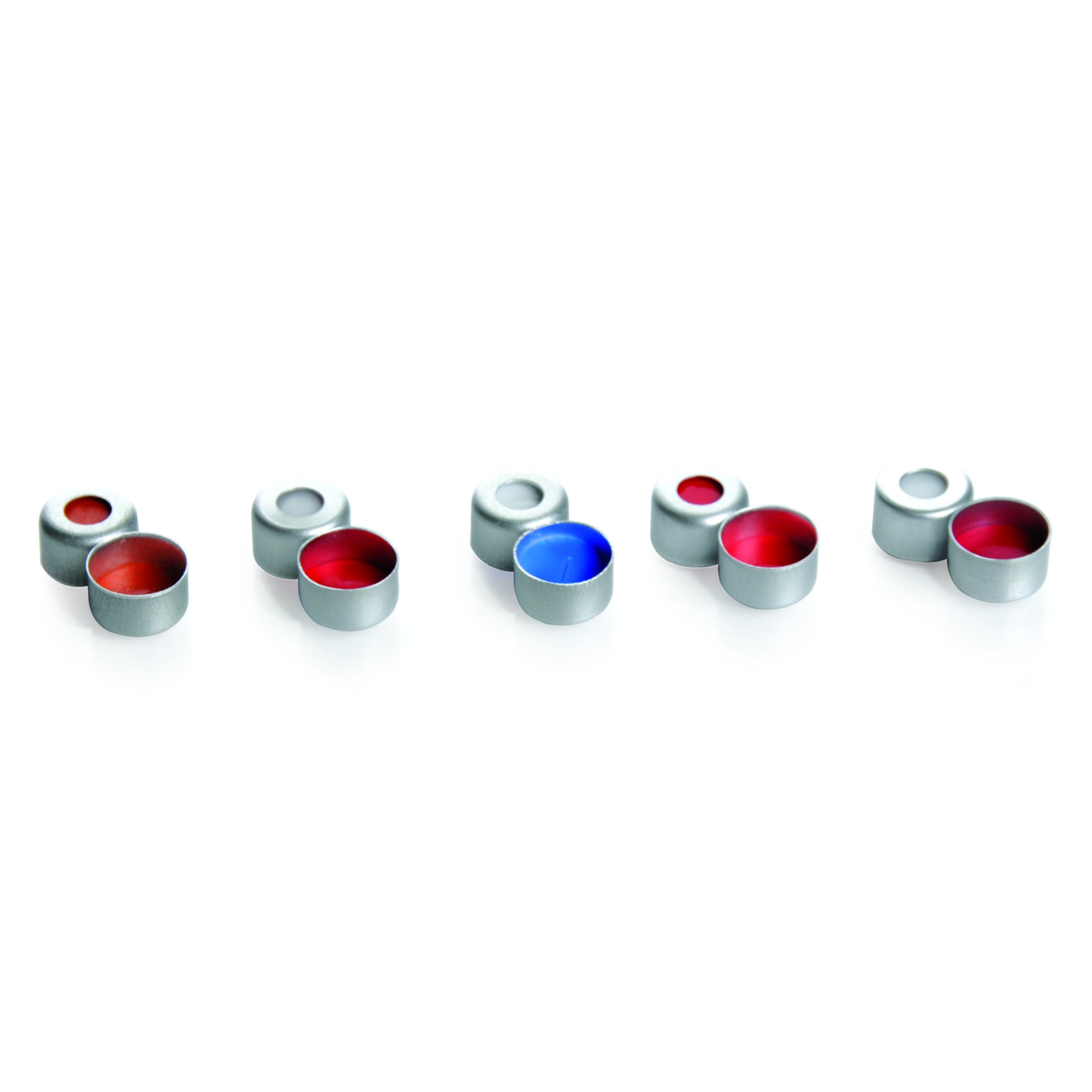 WHEATON® µL MicroLiter® 8 mm Crimp Seals, PTFE / Silicone / PTFE, LC and GC - Bio Lab Consumables - DWK Life Sciences - MSE Supplies