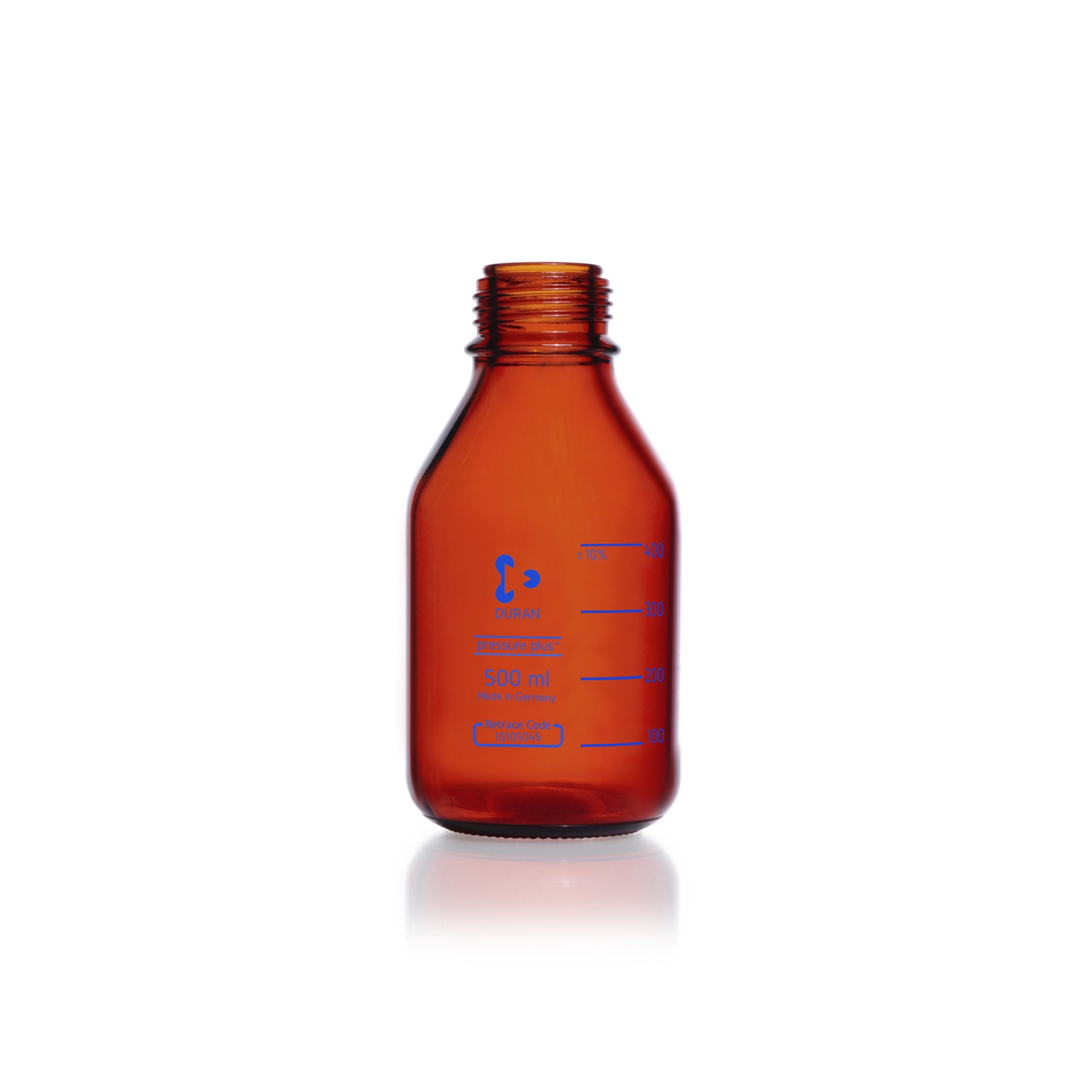 DURAN® Pressure Plus+ GL 45 Laboratory Bottle, Amber - Bio Lab Consumables - DWK Life Sciences - MSE Supplies