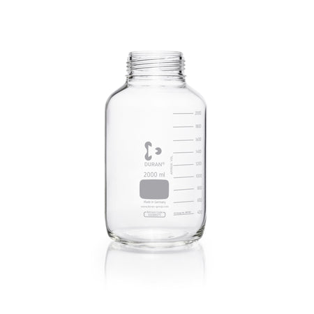 DURAN® GLS 80® Laboratory Bottle, Wide Mouth, Clear, without Screw Cap and Pouring Ring - Bio Lab Consumables - DWK Life Sciences - MSE Supplies