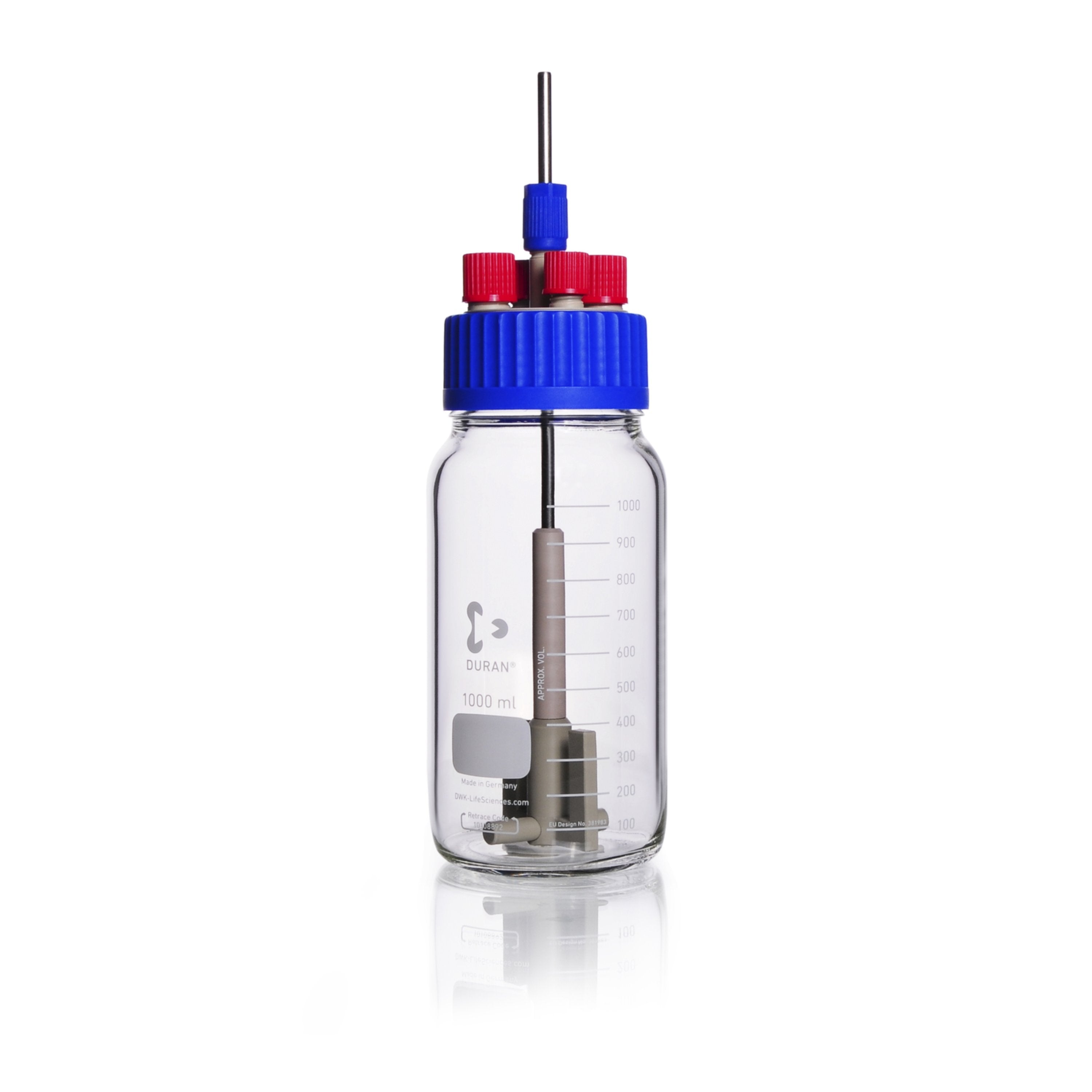 DURAN® GLS 80® Stirred Bottle Reactor System, Wide Mouth - Bio Lab Consumables - DWK Life Sciences - MSE Supplies