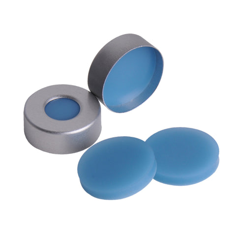 WHEATON® µL MicroLiter® 20 mm Crimp Seal With Septa, Aluminum Crimp Seals - Bio Lab Consumables - DWK Life Sciences - MSE Supplies