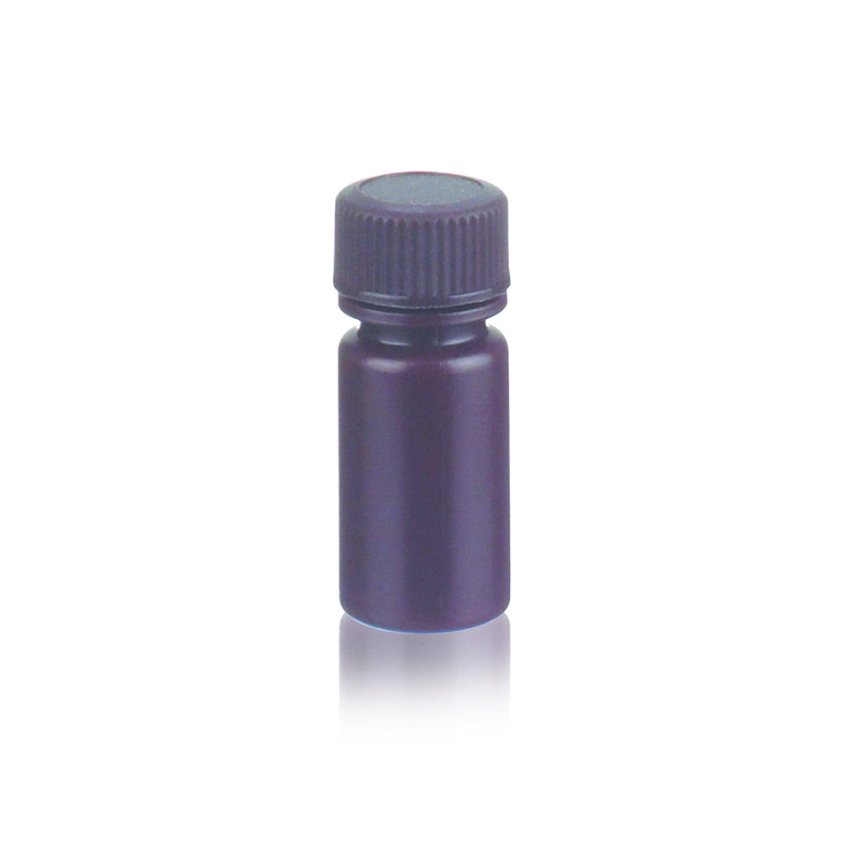 WHEATON® Leak Resistant Bottle, 4mL, Amber, HDPE, 13-425, Leak Proof*