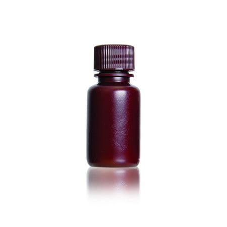 WHEATON® Leak Resistant Bottle, 30mL, Amber, HDPE, 20-410, Leak Proof*
