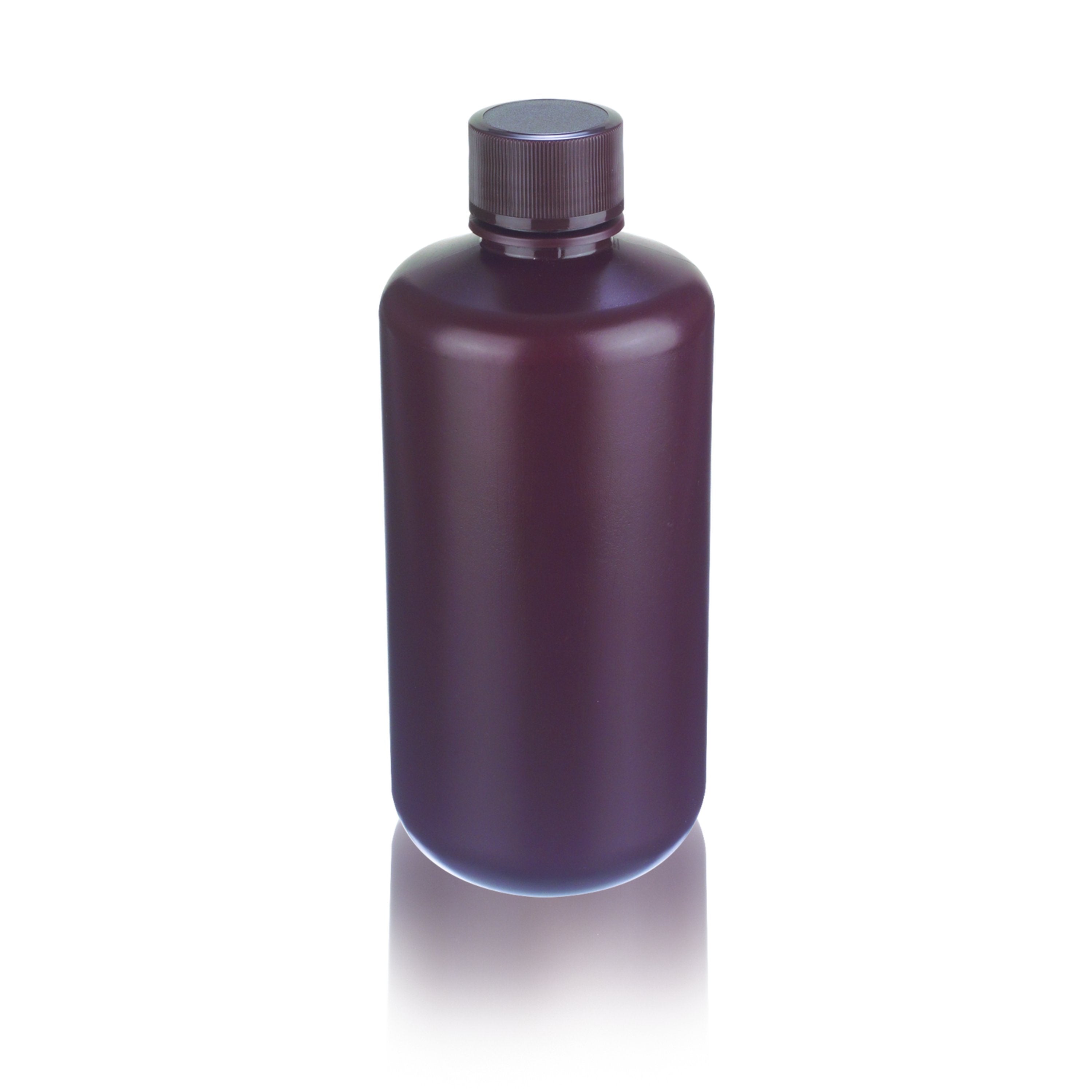 WHEATON® Leak Resistant Bottle, 1000mL, Amber, HDPE, 38-430, Leak Proof*