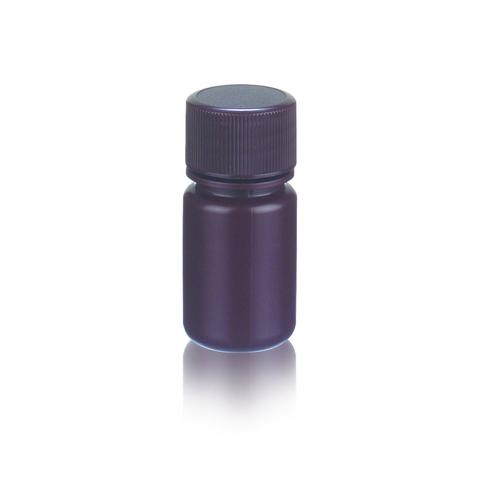WHEATON® Leak Resistant Bottle, 30mL, Amber, HDPE, 28-410