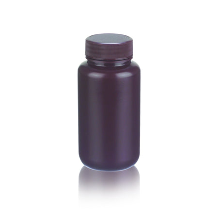 WHEATON® Leak Resistant Bottle, 250mL, Amber, HDPE, 43-410