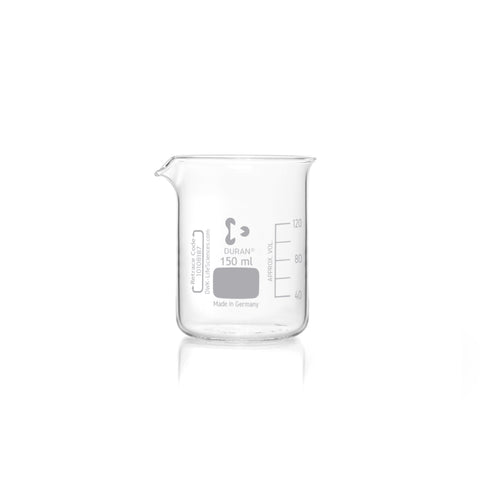 DURAN® Beaker, Low Form, with Spout - Bio Lab Consumables - DWK Life Sciences - MSE Supplies
