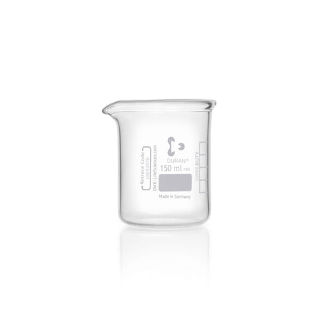 DURAN® Super Duty Beaker, Low Form, 150 mL - Bio Lab Consumables - DWK Life Sciences - MSE Supplies