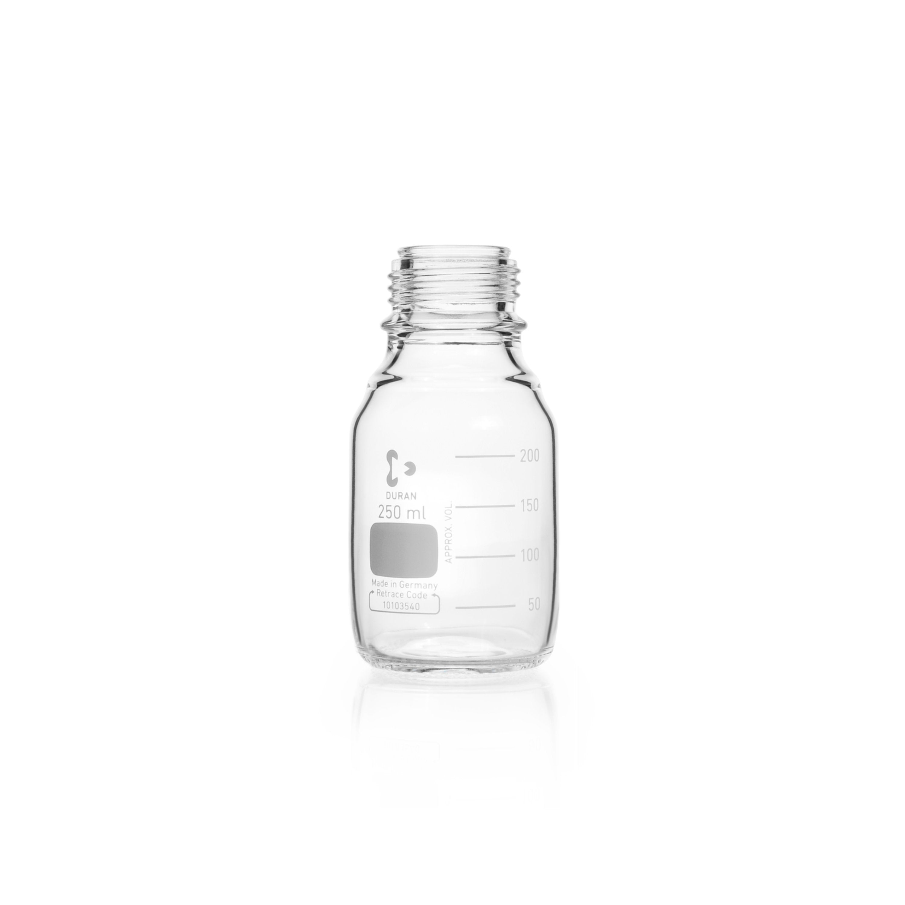 DURAN® Original GL 45 Laboratory Bottle, Clear, without Screw Cap and Pouring Ring - Bio Lab Consumables - DWK Life Sciences - MSE Supplies