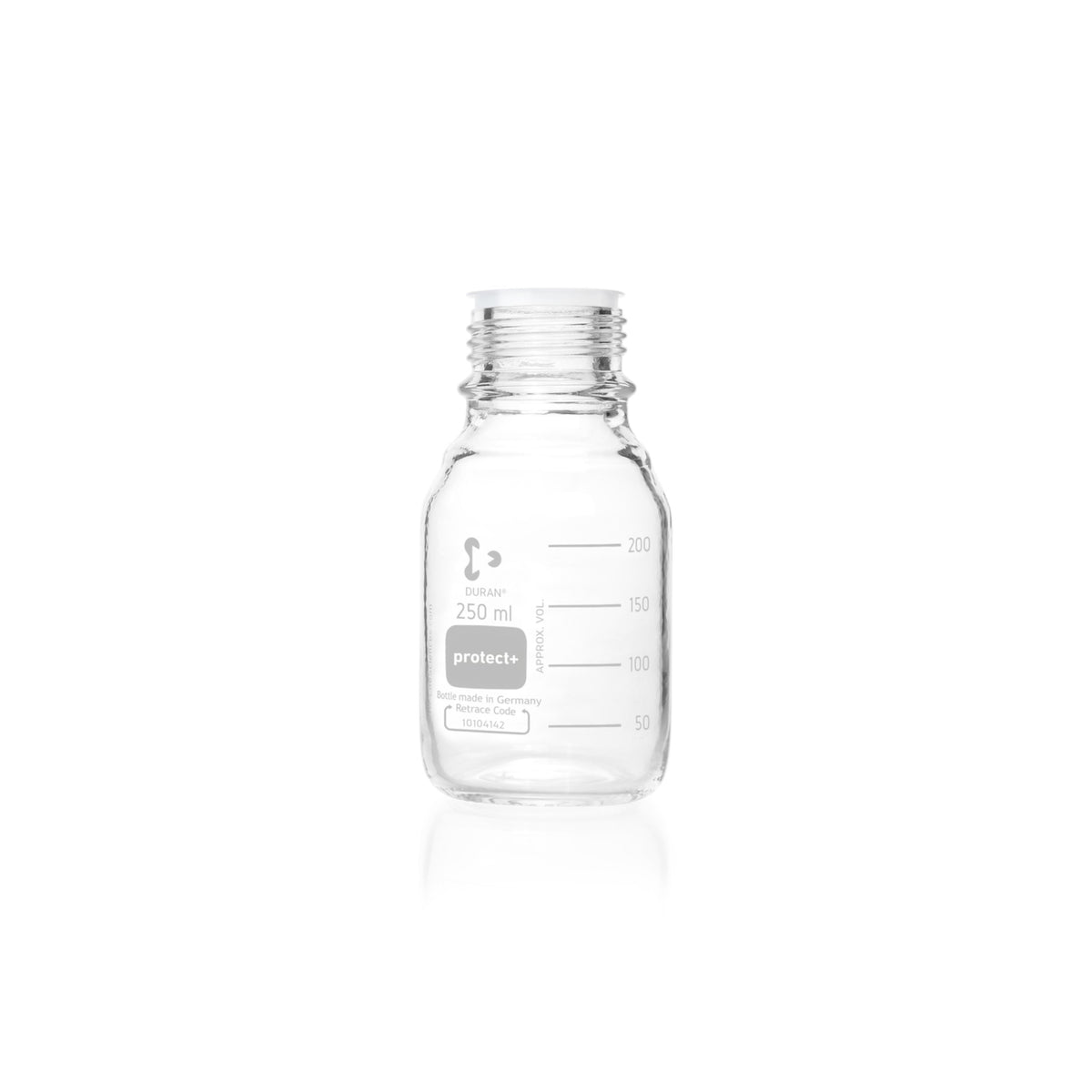 DURAN® Protect+ Laboratory Bottle, Clear - Bio Lab Consumables - DWK Life Sciences - MSE Supplies